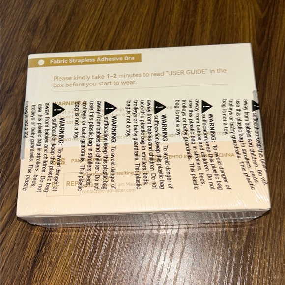 Niidor Fabric Strapless Adhesive Bra - Picture 2 of 2